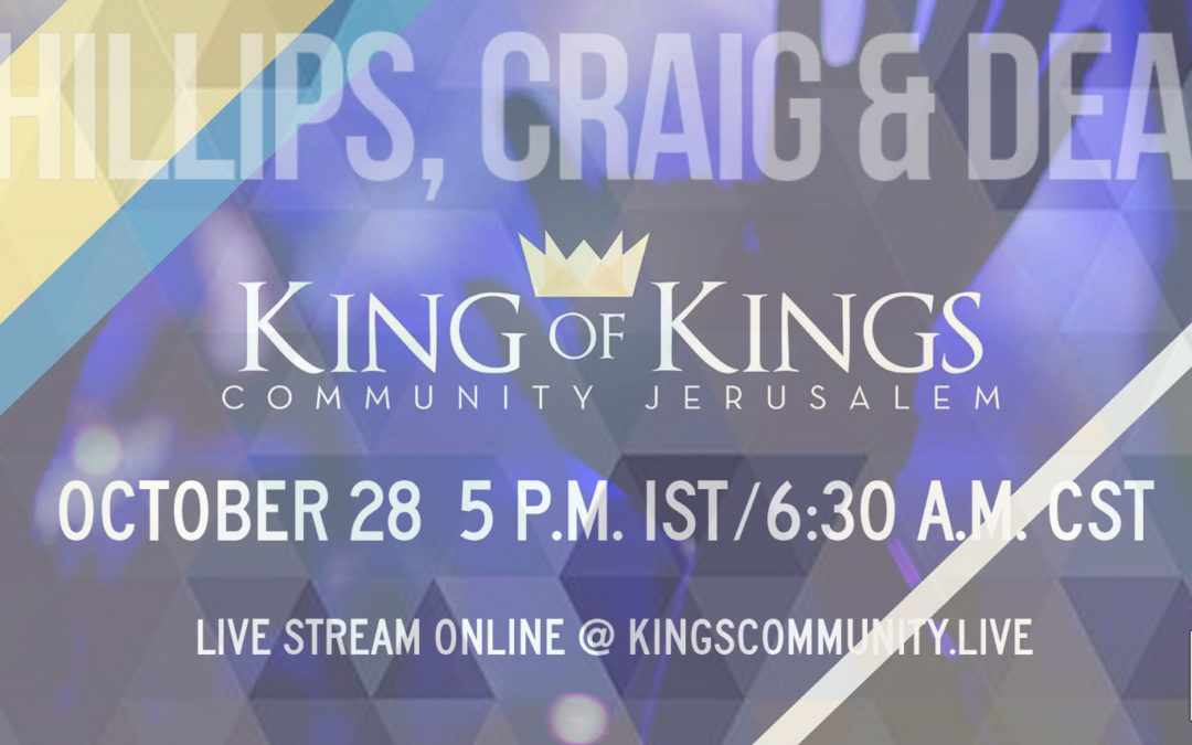 Phillips, Craig and Dean at King of Kings Community Jerusalem October 28